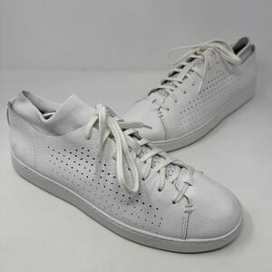 Ugg Pismo Sneaker White Leather Perforated Lamb Sock Liner Pickleball Men's 11.5